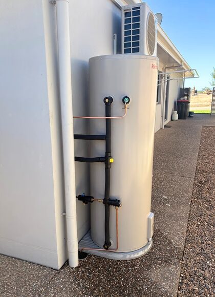 Heat pump water heater installed at a Corpus Christi home