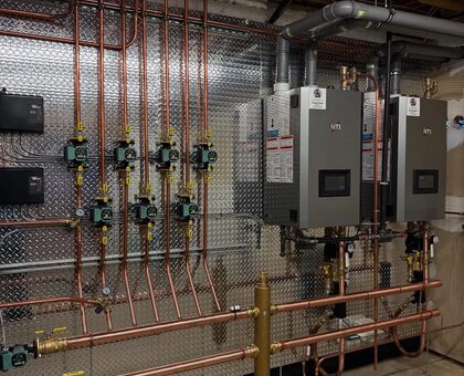 Commercial Mechanical Room Repipe in Downtown Corpus Christi