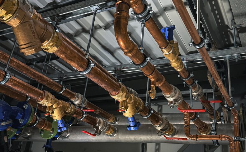 Copper Water Main & Expansion Tank in Flour Bluff