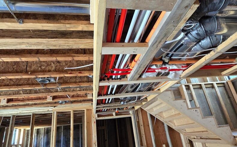 New Construction Plumbing Rough-In in Portland, TX