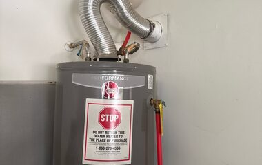 Gas Water Heater Replacement – finished installation