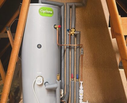 Attic Water Heater Replacement in Rockport, TX